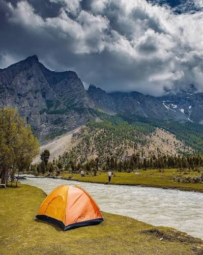 Basho Valley camping sunset meadows